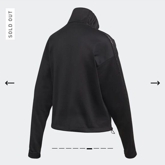 Adidas Lace Track Jacket- Black - Size Xxs - Picture 5 of 16